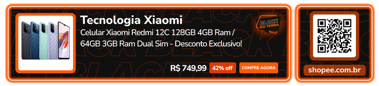 Tecnologia Xiaomi: Celular Xiaomi Redmi 12C 128GB 4GB Ram / 64GB 3GB Ram Dual Sim - Desconto Exclusivo!