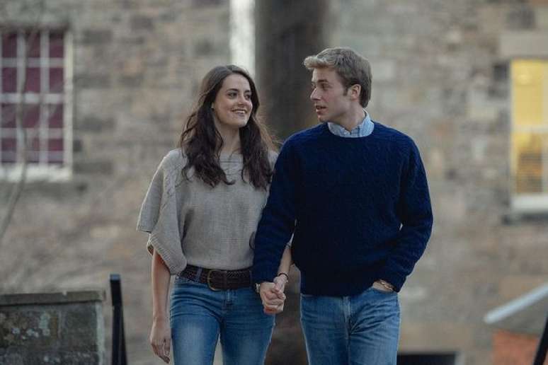 Na finaliza&ccedil;&atilde;o de &lsquo;The Crown&rsquo;, Meg Bellamy e Ed McVey interpretam Kate Middleton e pr&iacute;ncipe William, respectivamente 