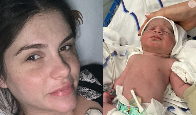 Bárbara Evans atualiza estado de saúde de filho recém-nascido, que está internado na UTI.