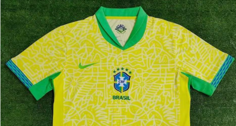 Gola moderna e escudo polêmico: site vaza suposta nova camisa da seleção  brasileira; veja imagens
