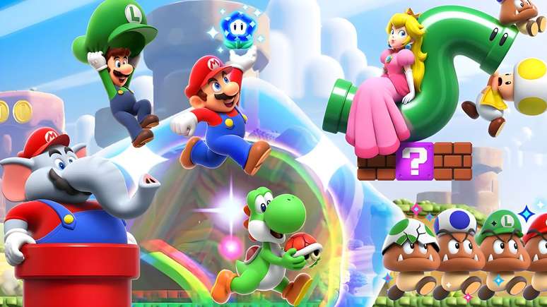 Nintendo revela tamanho de Super Mario Bros. Wonder e outros jogos