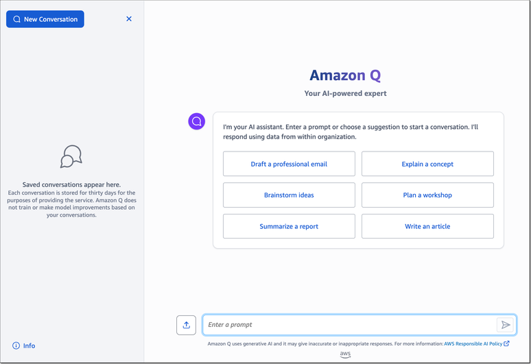 O Amazon Q é como qualquer outro chatbot com inteligência artificial, mas com uso focado em empresas.