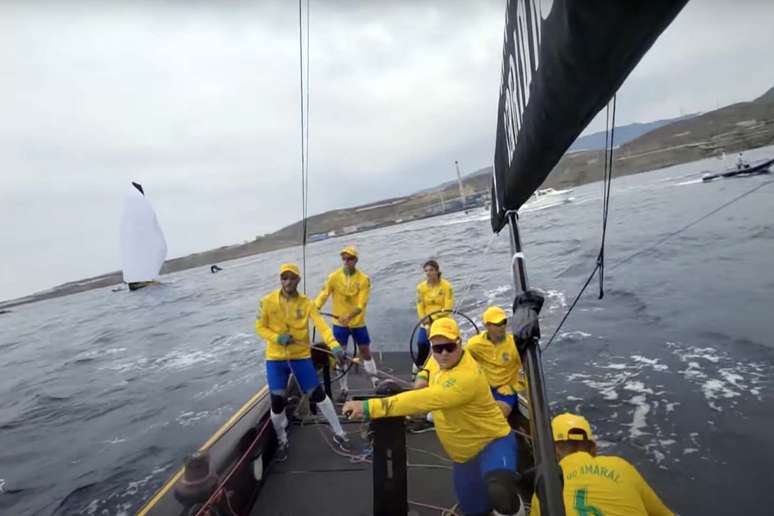 Brasileiros na regata (Reprodu&ccedil;&atilde;o SSL Gold Cup)