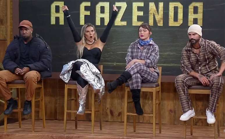 A Fazenda  Roça é formada com Tonzão, Kally, Nadja e Radamés