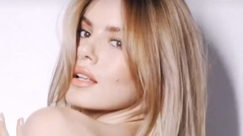Without a bra, Camila Queiroz exudes natural beauty during the photoshoot