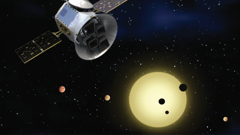 Os planetas foram encontrados com o apoio do telescópio espacial TESS da Nasa