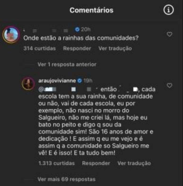 Viviane Araujo responds to criticism that celebrities are drum queens: ‘Years of dedication’