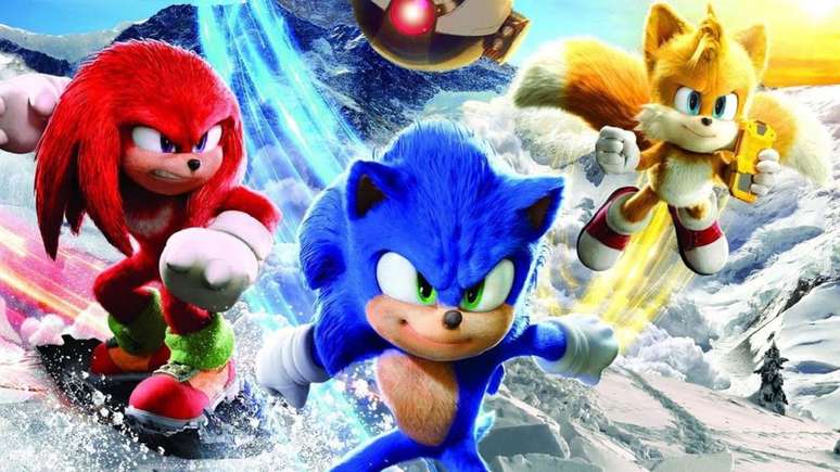 Além do próprio Sonic, Knuckles e Tails são personagens de destaque em Sonic 2 (Imagem: Divulgação/Paramount Pictures)
