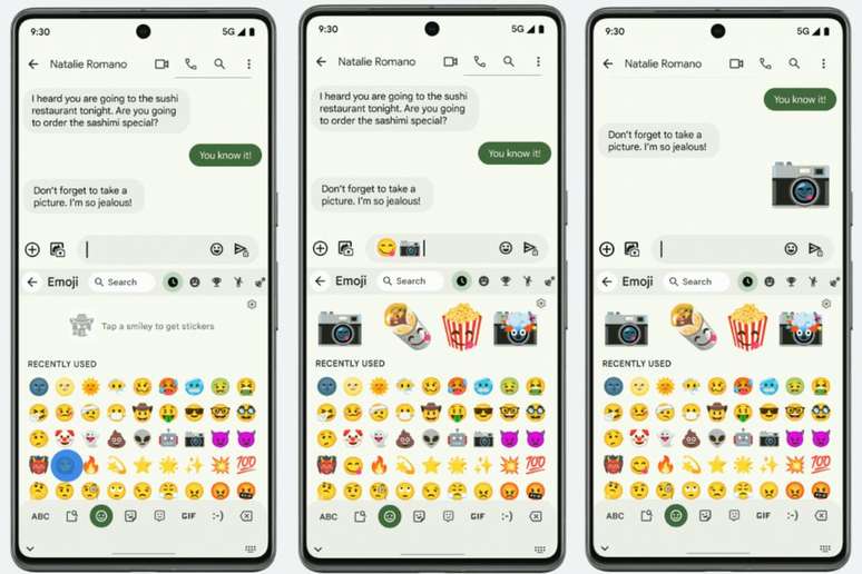 Emoji Kitchen ganha novas combinações (Imagem: Divulgação/Google)