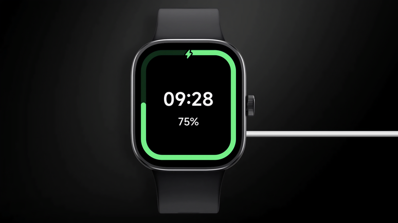 Com bateria quase duas vezes maior que a geração passada, o Redmi Watch 4 promete autonomia turbinada de até 20 dias de uso (Imagem: Reprodução/Xiaomi)