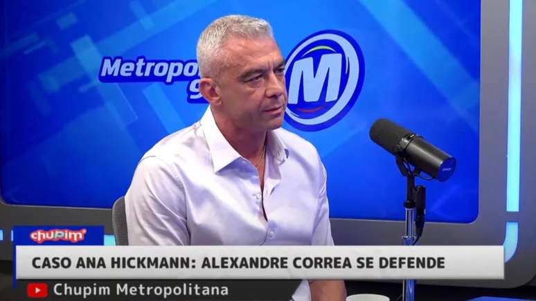 Alexandre Correa diz ter passado mal e pede para interromper entrevista ao vivo sobre caso Ana Hickmann