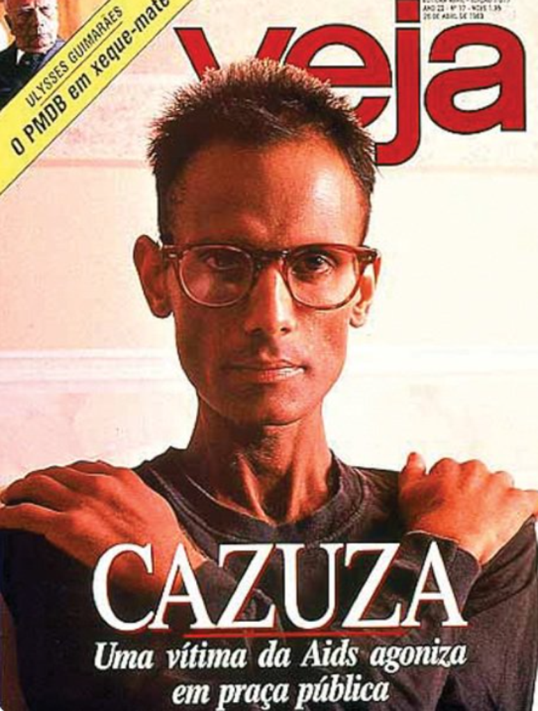 "Uma vítima da Aids agoniza em praça pública" dizia capa de revista sobre o cantor Cazuza