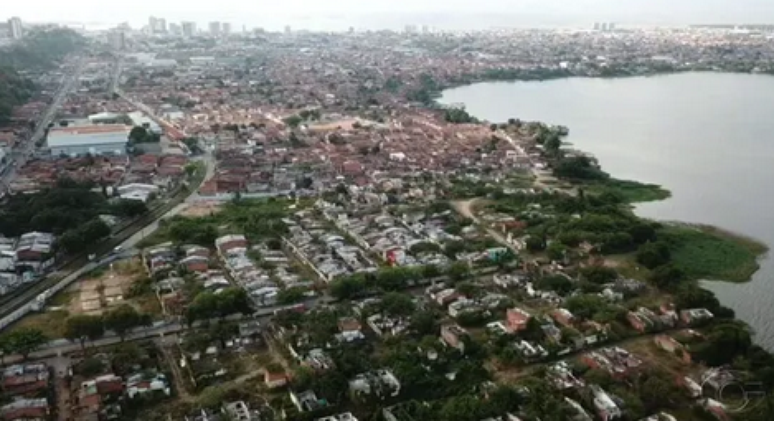 O bairro de Mutange corre risco de afundamento