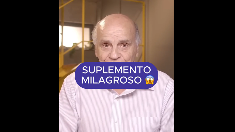 Em vídeo que circulava no TikTok, deep fake de Drauzio Varella parece estar incentivando compra de produto