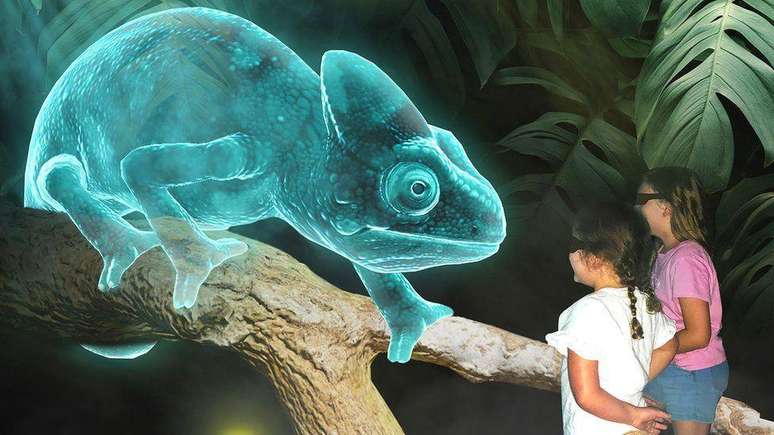 O Zoológico dos Hologramas de Brisbane, na Austrália, apresenta 50 criaturas diferentes aos seus visitantes