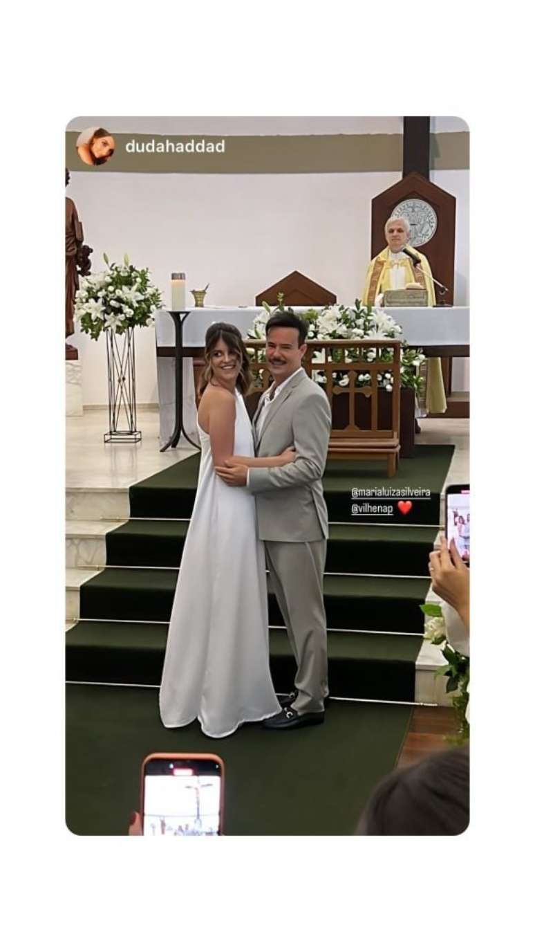 Paulinho Vilhena Se Casa Com Maria Luiza Na Igreja Veja As Primeiras Fotos