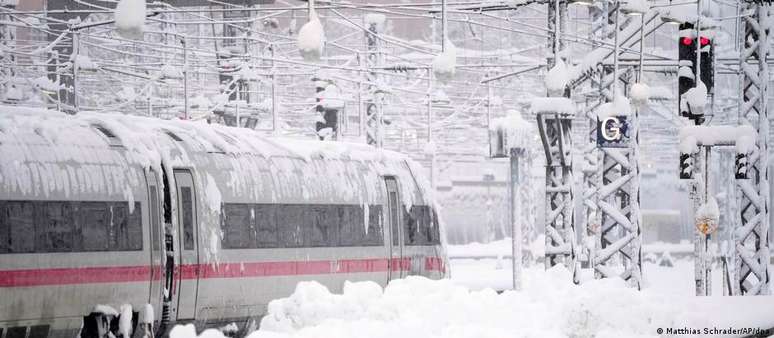 Trens não conseguiram chegar a Munique devido à neve