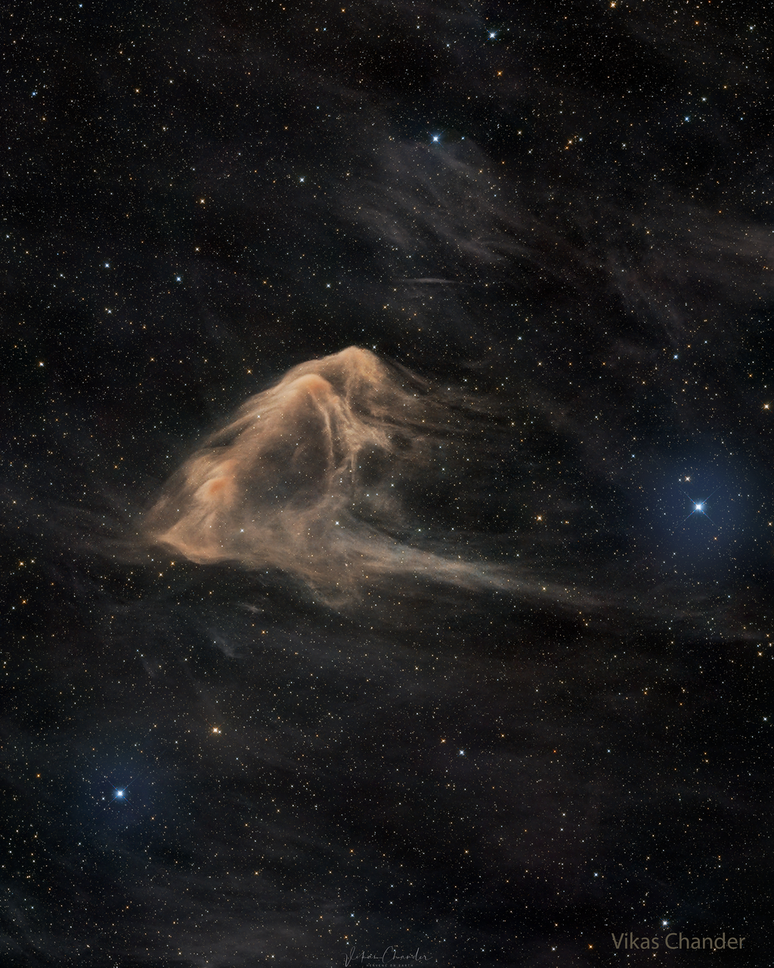 Nebulosa escura LBN 86 (Imagem: Reprodução/Vikas Chander)
