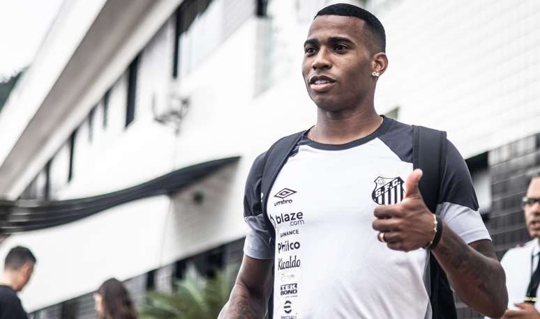 Elenco a caminho de Curitiba. (Divulgação/ Santos FC)