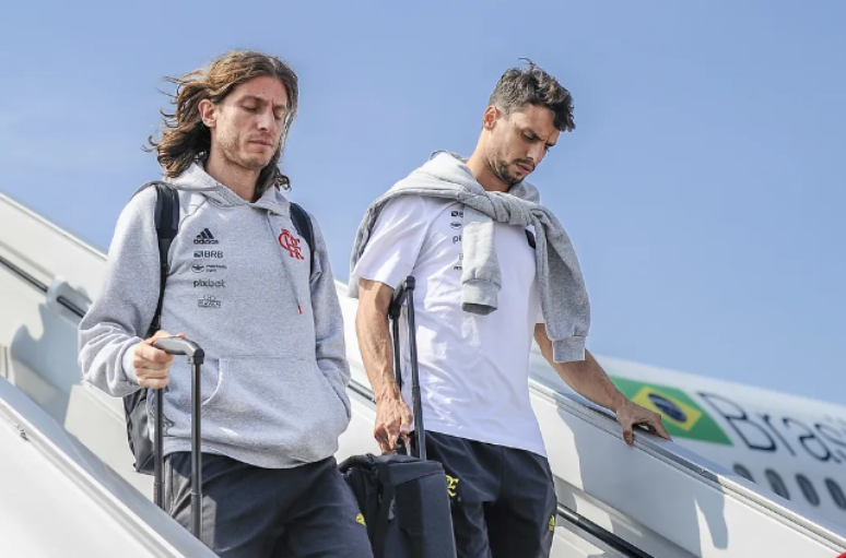 Filipe Luís e Rodrigo Caio se despedem do Flamengo 