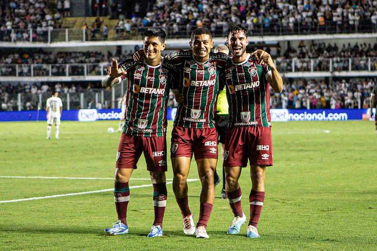 Mesmo sem objetivos na Série A, o Fluminense vem levando a sério o torneio e aplicou 3 a 0 no Santos, no último compromisso – Lucas Merçon/Fluminense FC