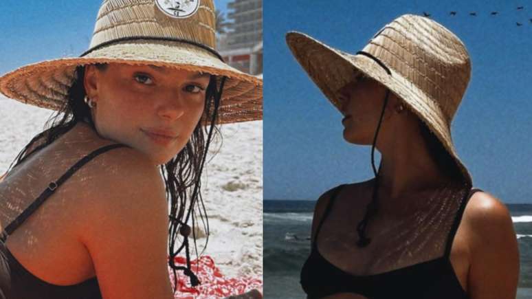 Isis Valverde enjoys a day at the beach and shows off her curves in new bikini photos