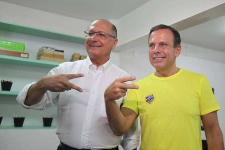 Geraldo Alckmin e João Doria durante as eleições de 2016