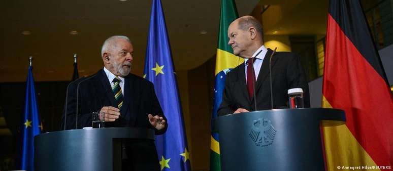 Lula e Scholz concederam entrevista conjunta em Berlim