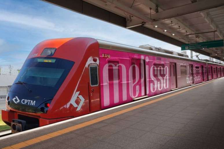 Melissa levar&aacute; caracteriza&ccedil;&otilde;es especiais aos vag&otilde;es dos trens em S&atilde;o Paulo.