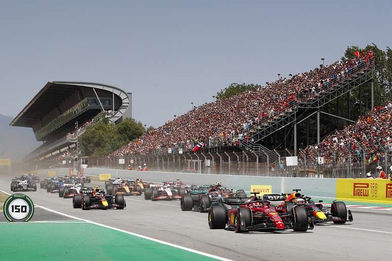 Largada do GP da Espanha em Barcelona. Madri estaria pronta para ser anunciada