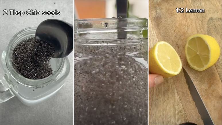 Água, sal, limão e sementes de chia: confira a receita do "internal shower"