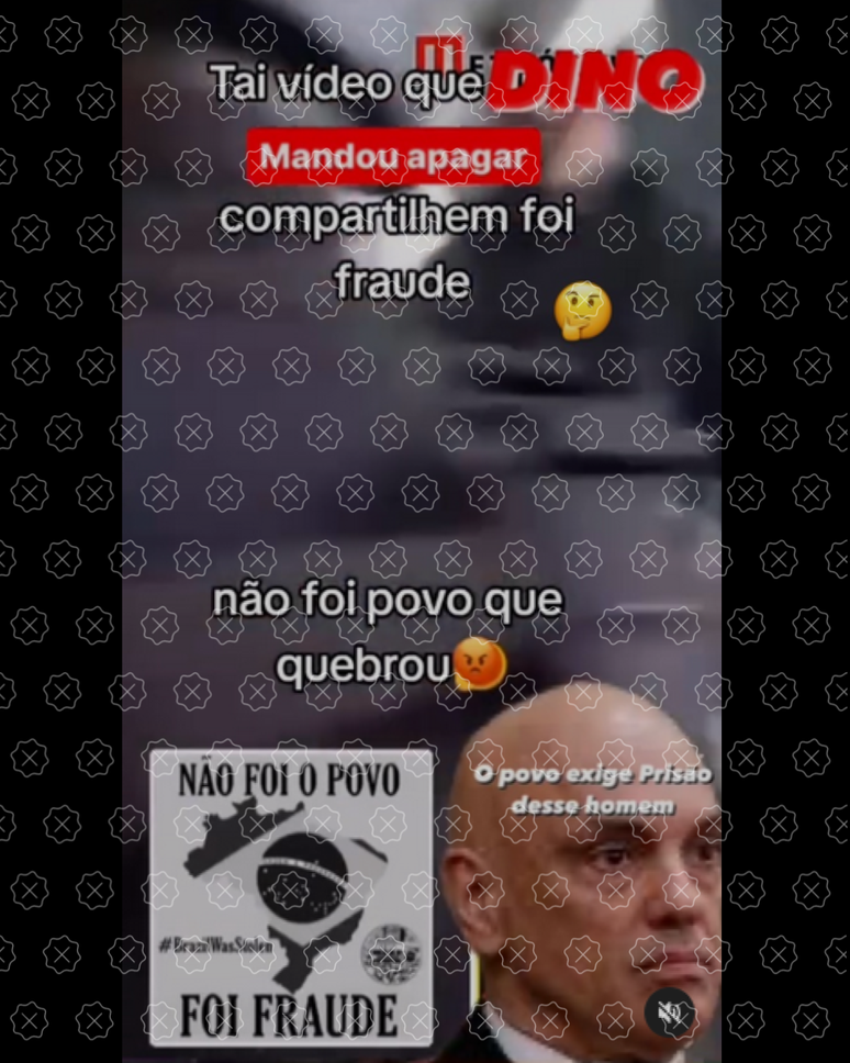Vídeo mostra discussão entre militar e PM no Palácio do Planalto; post contém legendas como ‘não foi o povo foi fraude’