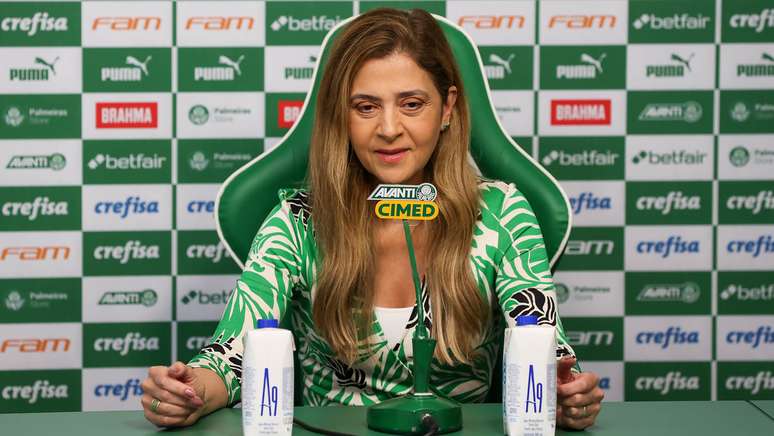 Leila Pereira, presidente do Palmeiras. (Foto Cesar Greco/Palmeiras).