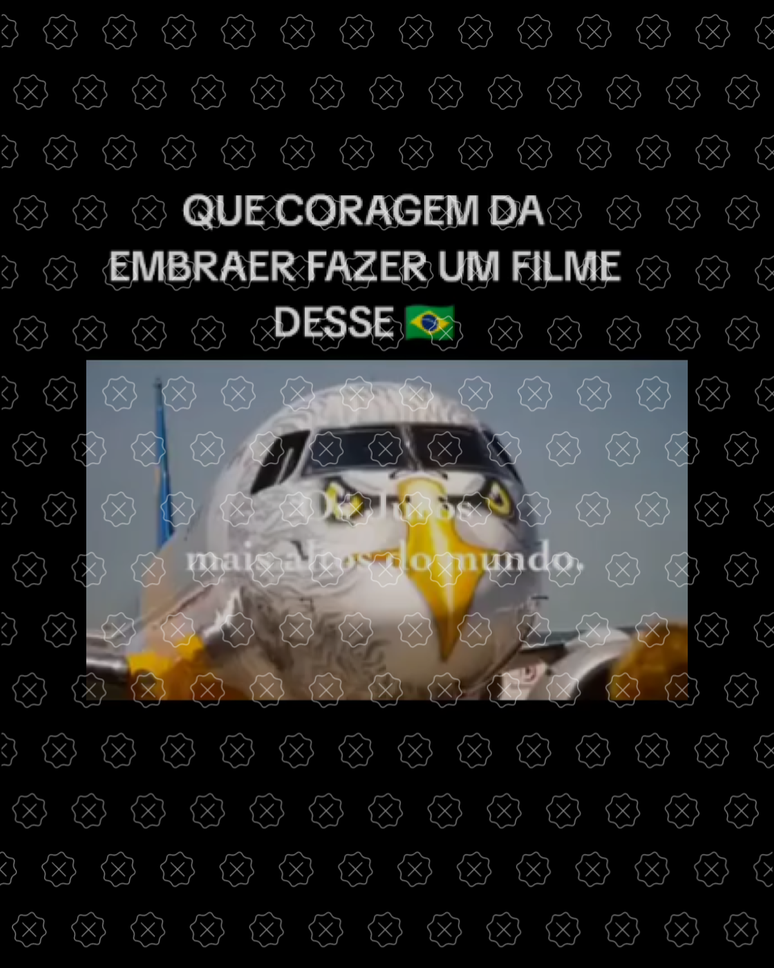 Vídeo de aviões produzidos pela Embraer circula com legendas críticas ao governo brasileiro