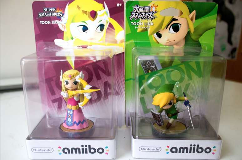 Amiibos de Toon Zelda e Toon Link