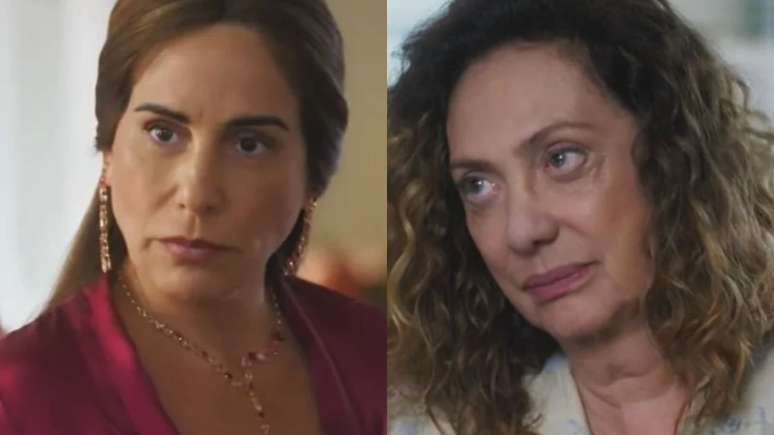 Irene e Agatha em 'Terra e Paixão'. Reprodução/TV Globo