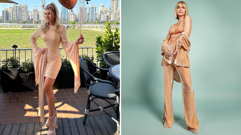 Íris Stefanelli e Giovanna Ewbank veste cor Pantone de 2024 