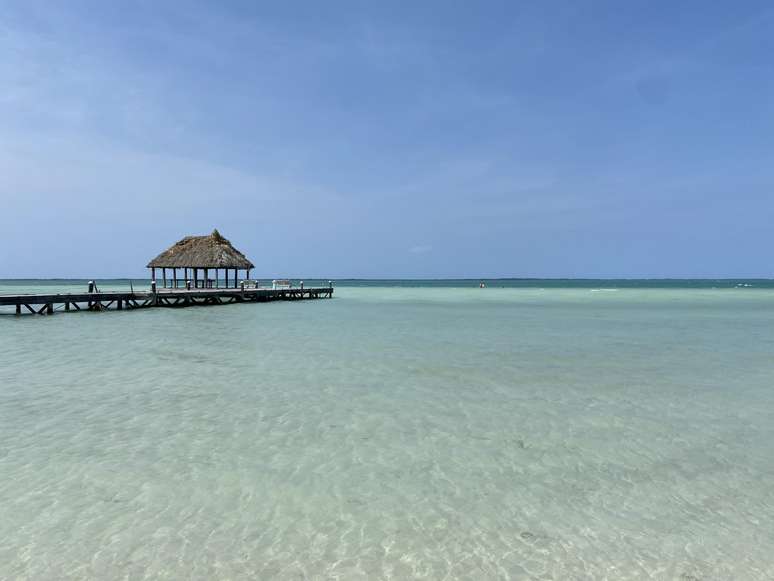 Playa Punta Coco: azul beb&ecirc;, &aacute;gua rasinha e um horizonte infinito