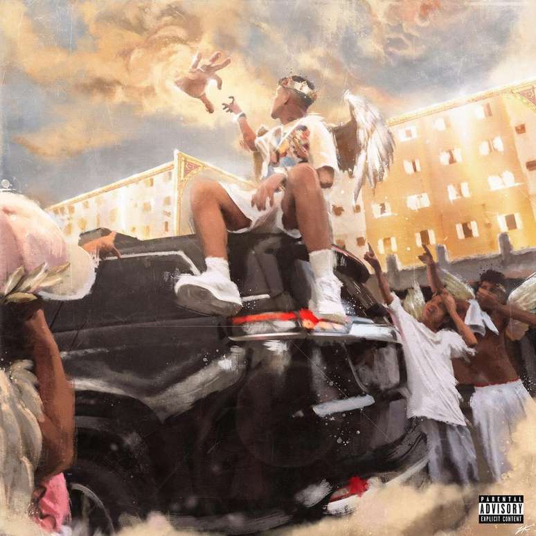 Arte da capa do álbum do rapper Veigh  