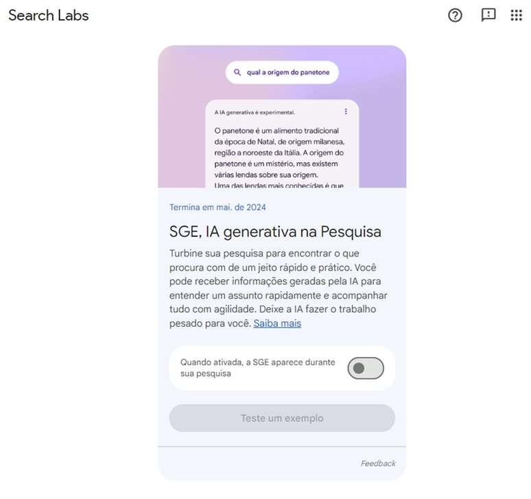 Sumário de informações gerado no buscador Google para a consulta Quem