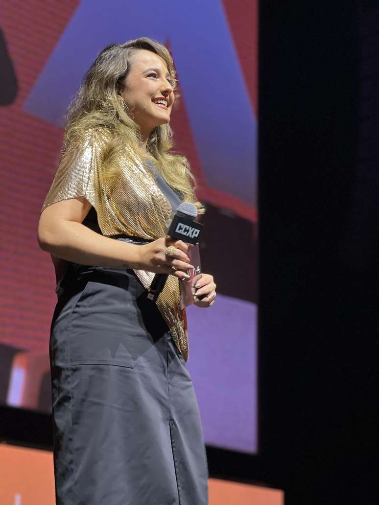 Aline Diniz no painel de Duna na CCXP23