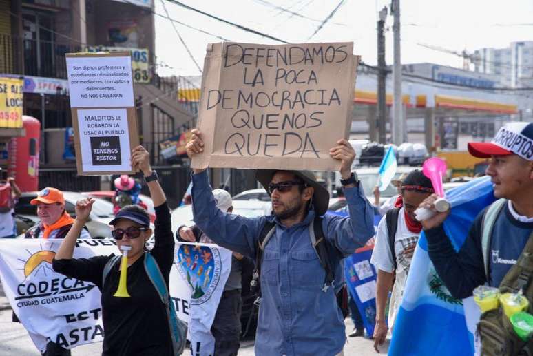 As tentativas de anulação dos resultados deram origem a numerosos protestos na Guatemala