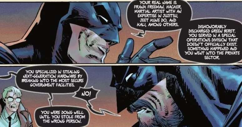 Dois Batmen? Um deles está amnésico e não é Bruce Wayne (Imagem: Reprodução/DC Comics)