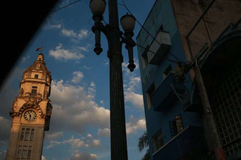 Torre da estação da Luz, no centro de São Paulo