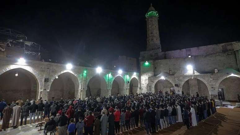 A mesquita de Omari vista em março deste ano