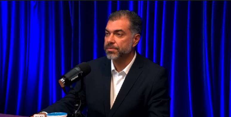 Paulo Gala, economista-chefe do Banco Master, durante o vodcast que descomplicou o tema do c&acirc;mbio