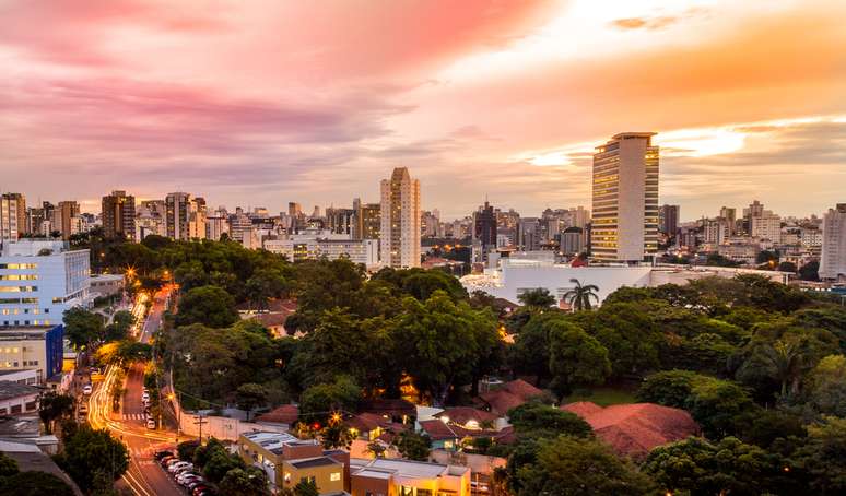 P&ocirc;r do sol em Belo-Horizonte.