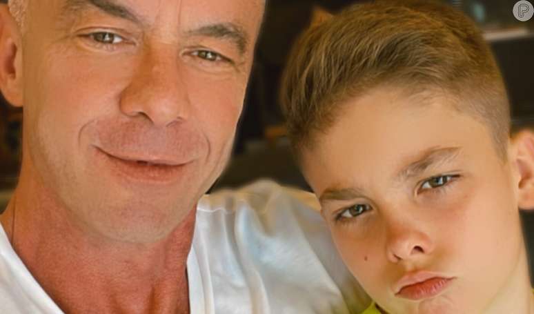 Ex-marido de Ana Hickmann, Alexandre Correa foi detonado na web ap&oacute;s destacar personalidade do filho, Alexandre, em primeira visita um m&ecirc;s depois de agredir a mulher.