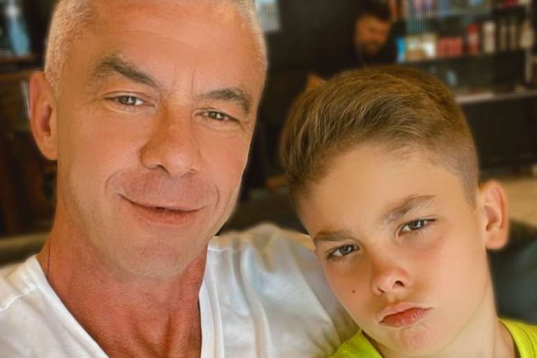 Alexandre Correa e o filho, Alezinho, se reencontraram após denúncia