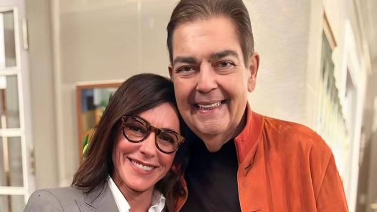 Christiane Torloni e Faustão 